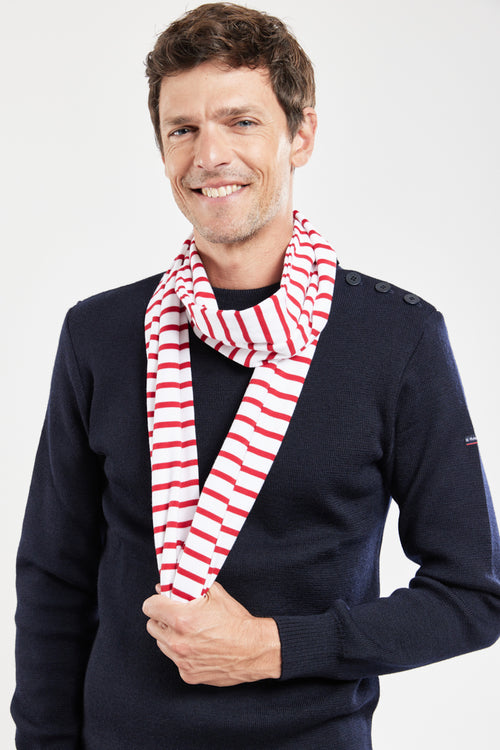 Striped scarf - cotton - Armor-lux - 4