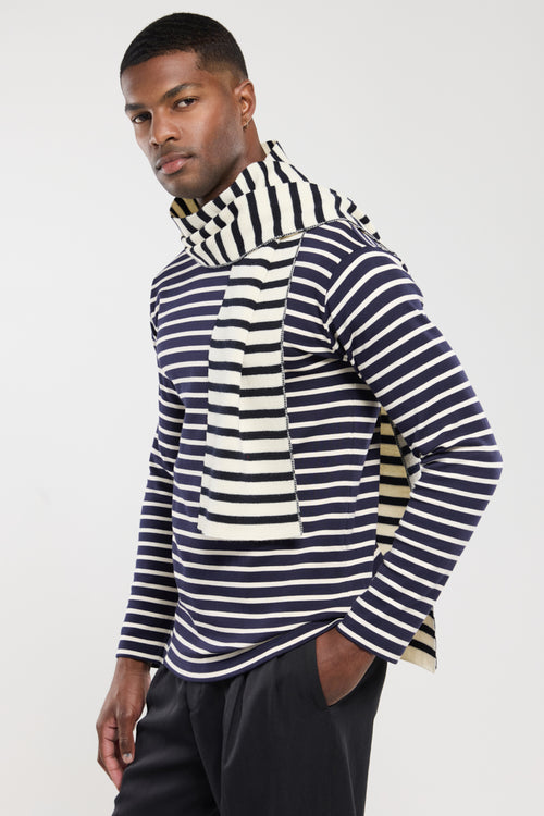 Striped scarf - wool - Armor-lux - 2