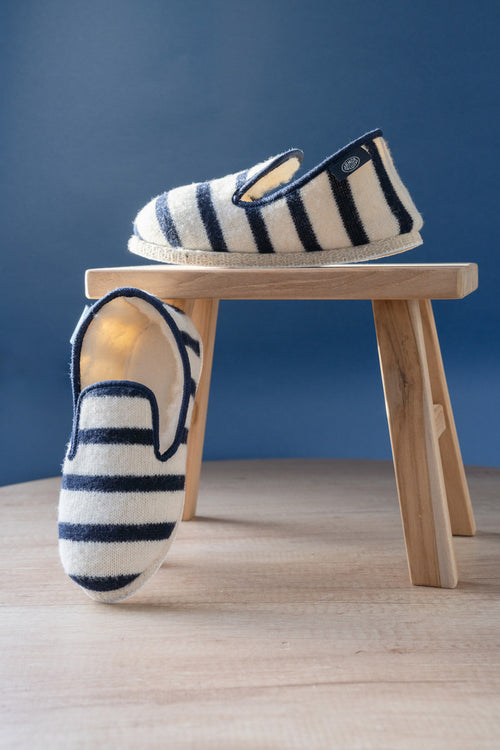 Chaussons rayés Maoutig du 35 au 43 - laine - Armor-lux - 1