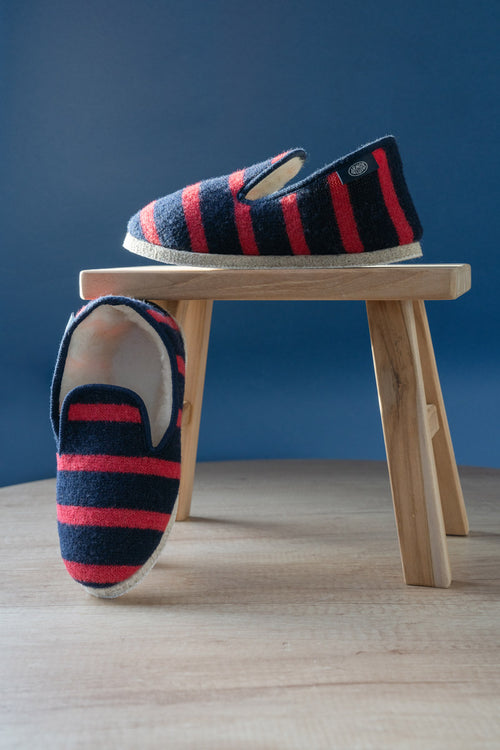 Chaussons rayés Maoutig du 35 au 43 - laine - Armor-lux - 1