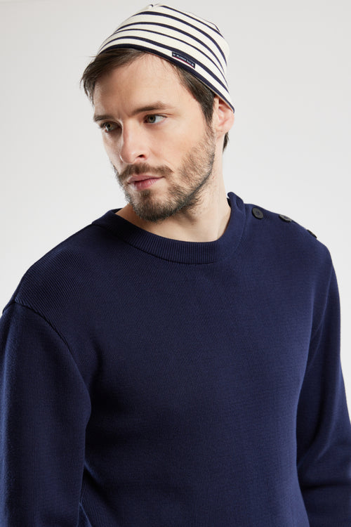 Fisherman Breton striped Beanie - cotton - Armor-lux - 1