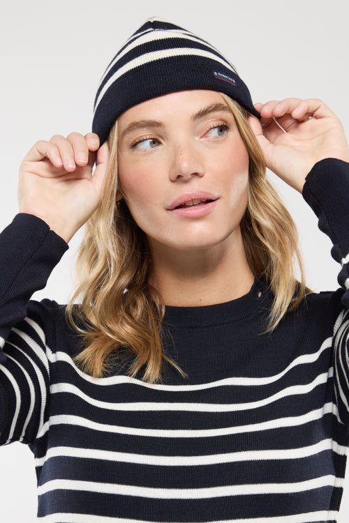 Bonnet rayé Lannion - laine - Armor-lux - 2
