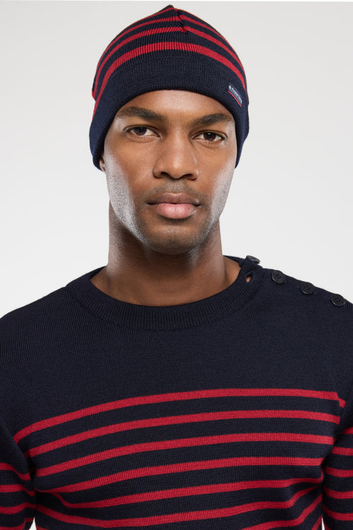 Bonnet rayé Lannion - laine - Armor-lux - 1