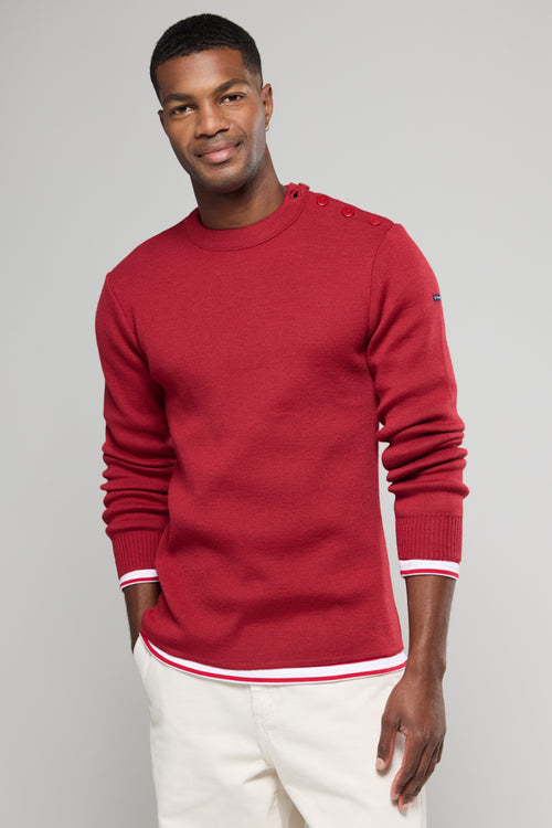 Pull marin uni Fouesnant - laine - Armor-lux - 1