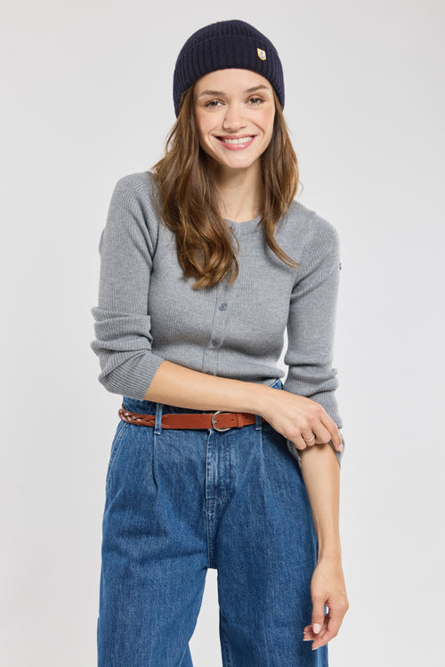 Strickjacke „Gaïa“ mit Knöpfen – Wolle - Armor-lux - 1