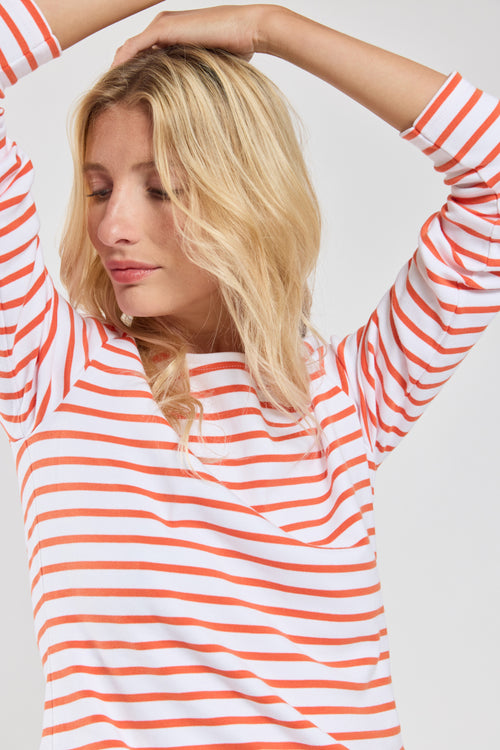 Lesconil Breton striped shirt - thick cotton - Armor-lux - 1