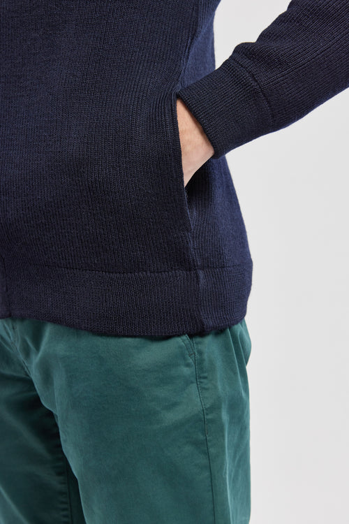 Full zip cardigan - wool - Armor-lux - 4