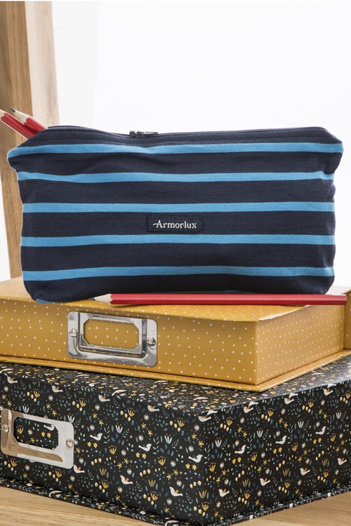 Trousse zippée - jersey rayé - Armor-lux - 1