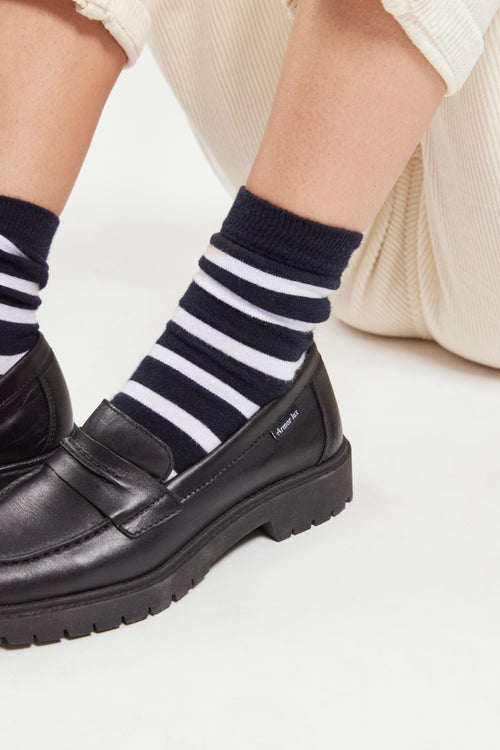 Mocassins semelle crantée - cuir - Armor-lux - 2