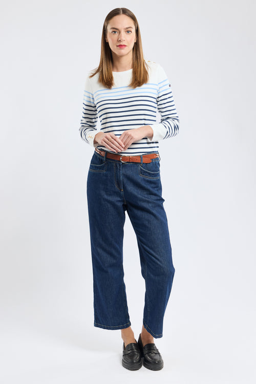 Matrosenshirt mit Knopfverschluss – dicke Baumwolle - Armor-lux - 3