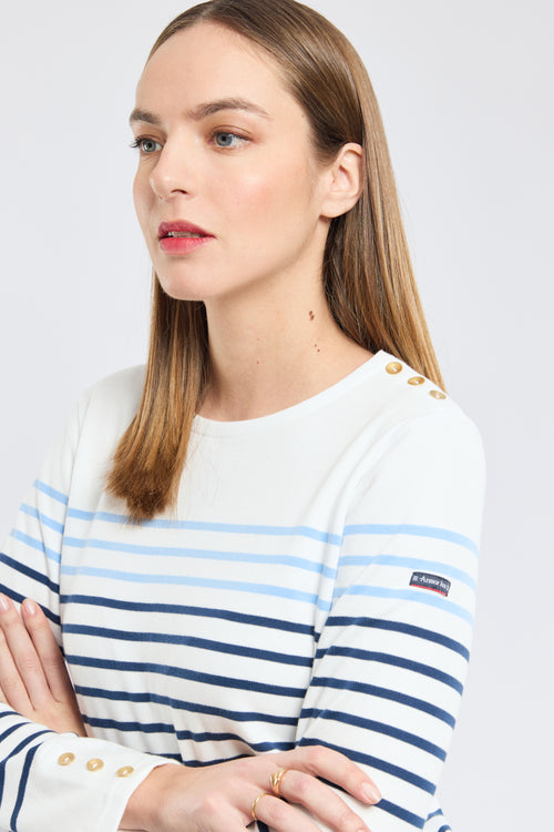 Matrosenshirt mit Knopfverschluss – dicke Baumwolle - Armor-lux - 1