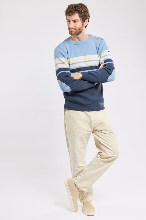 Pull marin avec coudières - laine - Armor-lux - 4