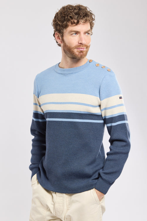 Pull marin avec coudières - laine - Armor-lux - 1