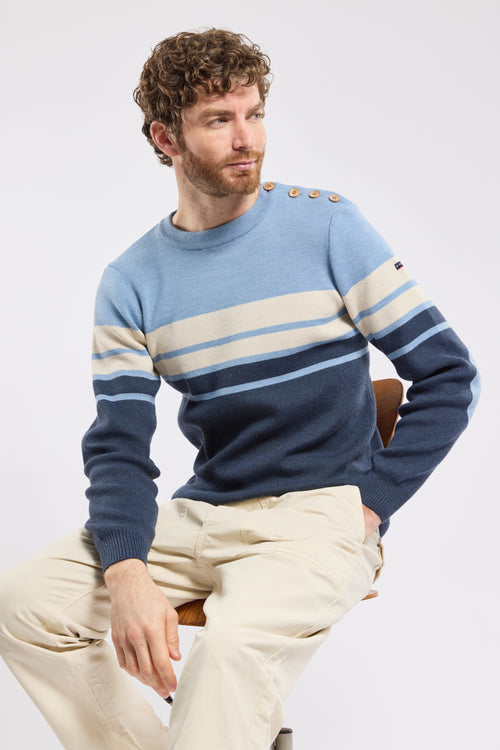 Pull marin avec coudières - laine - Armor-lux - 5