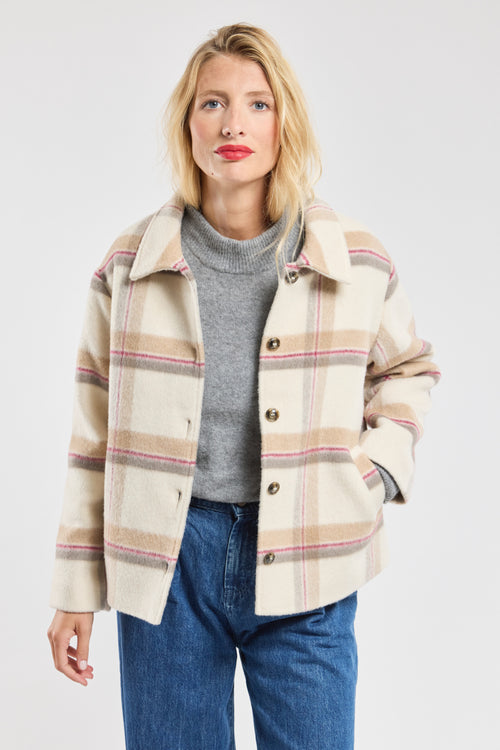 Veste à carreaux - laine - Armor-lux - 1