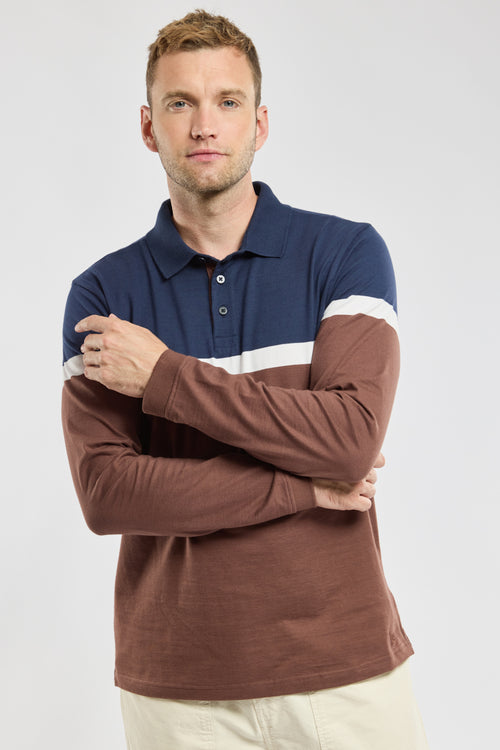 Polo bicolore - coton lourd - Armor-lux - 1