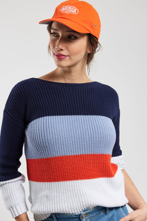 Pull maille perlée - coton - Armor-lux - 2