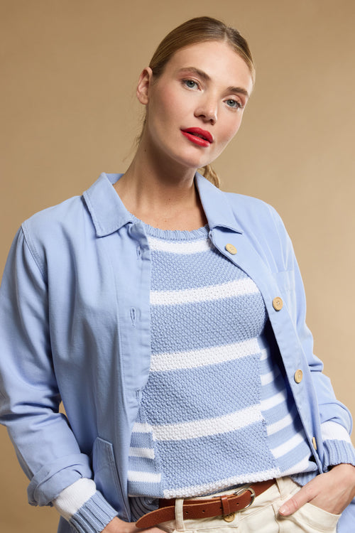 Pull maille fantaisie - coton - Armor-lux - 5