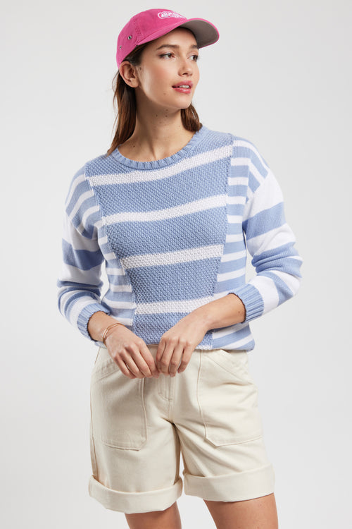 Pull maille fantaisie - coton - Armor-lux - 1