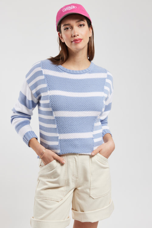 Pull maille fantaisie - coton - Armor-lux - 3