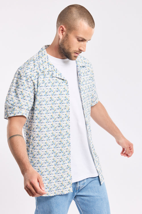 Chemise coupe droite imprimé voiliers - coton - Armor-lux - 2
