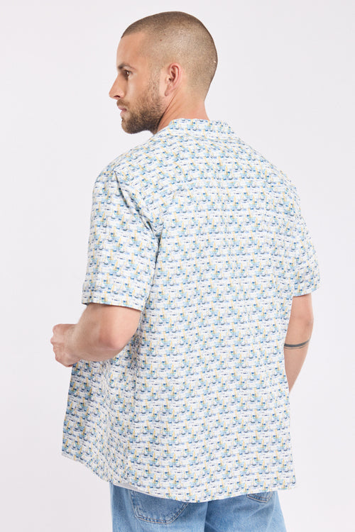 Chemise coupe droite imprimé voiliers - coton - Armor-lux - 5