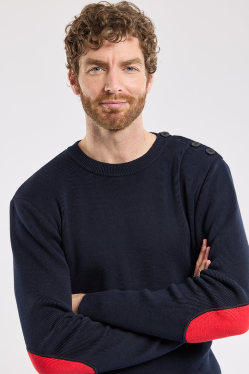 Pull marin avec coudières - coton - Armor-lux - 2