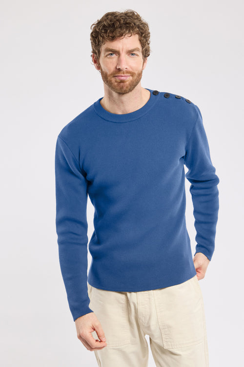Pull marin avec coudières - coton - Armor-lux - 5