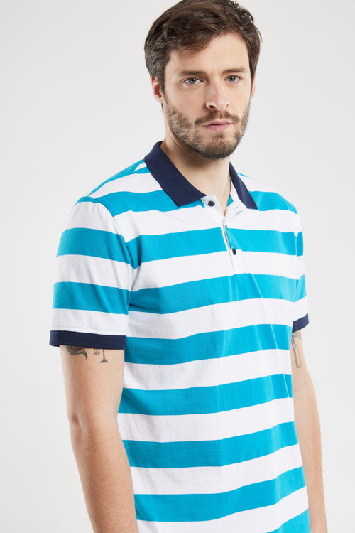 Striped polo shirt - light cotton - Armor-lux - 4