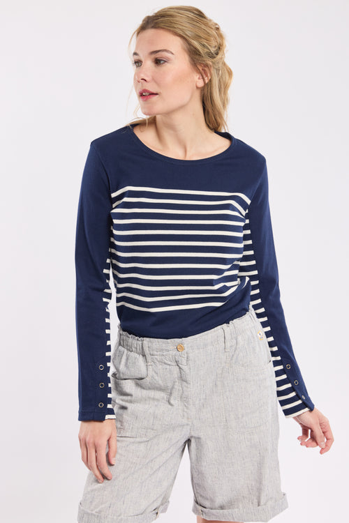 Matrosenshirt mit langen Ärmeln Deauville – Baumwolle - Armor-lux - 3