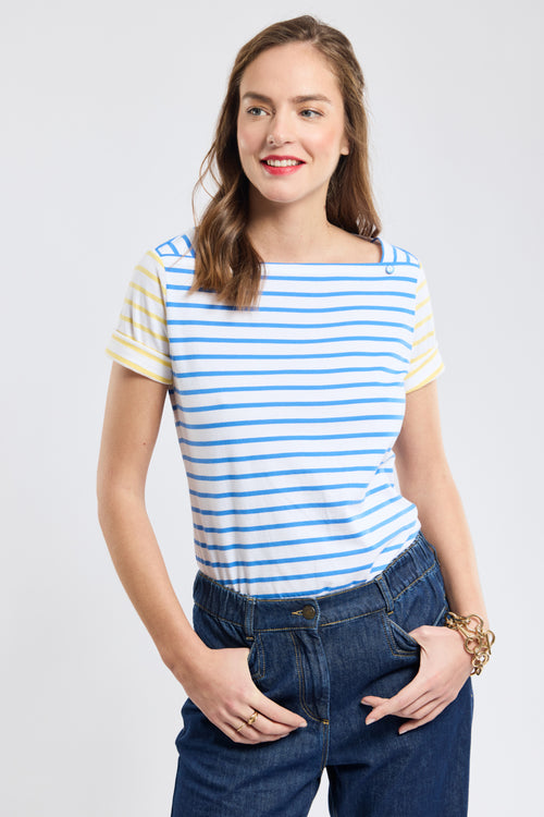 Two-colour Breton shirt - lightweight cotton - Armor-lux - 1