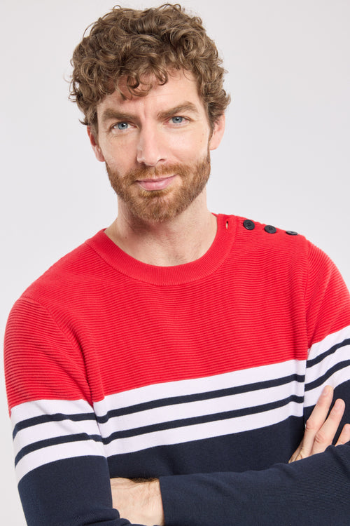 Pull marin rayé - coton - Armor-lux - 3