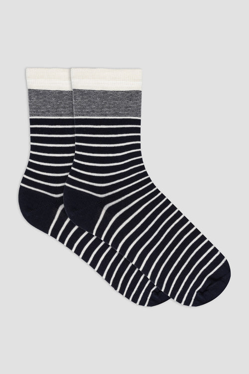 Chaussettes rayées - coton - Armor-lux - 1