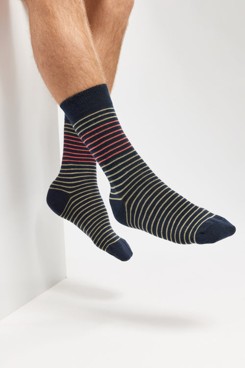 Chaussettes rayées - coton - Armor-lux - 1