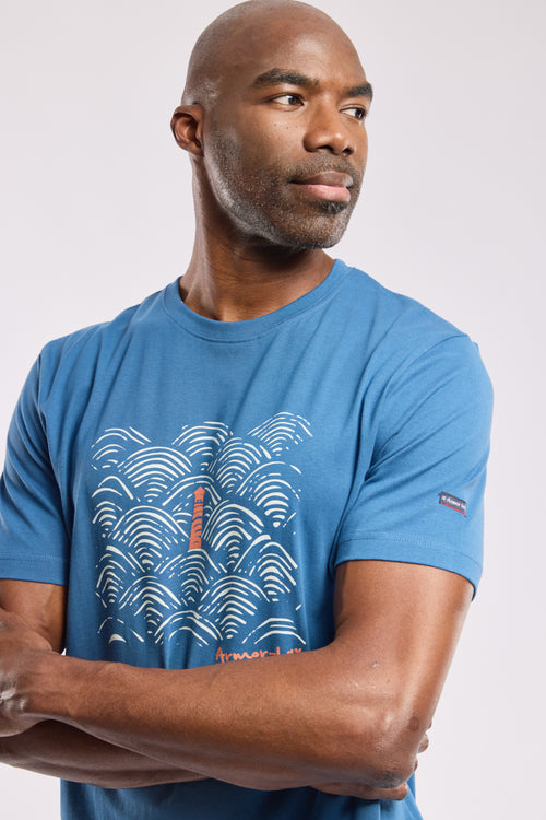 T-shirt vagues - coton léger - Armor-lux - 4