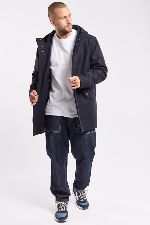 Manteau mi-long Badel - drap de laine - Armor-lux - 2