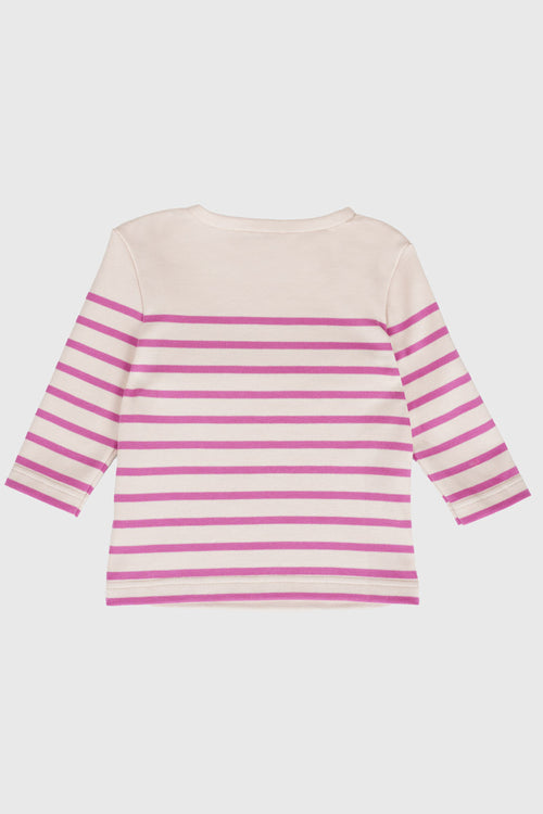 Baby Breton striped shirt Ma 1ère marinière (My first Breton shirt) - thick cotton - Armor-lux - 2