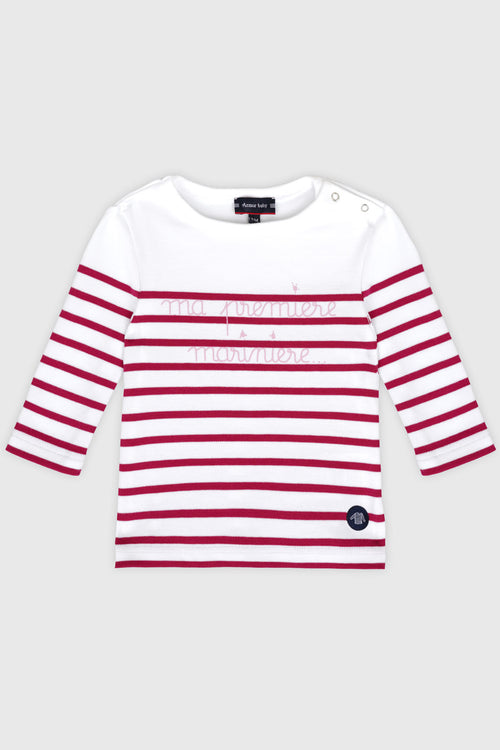 Baby Breton striped shirt My first Breton shirt - thick cotton - Armor-lux - 1