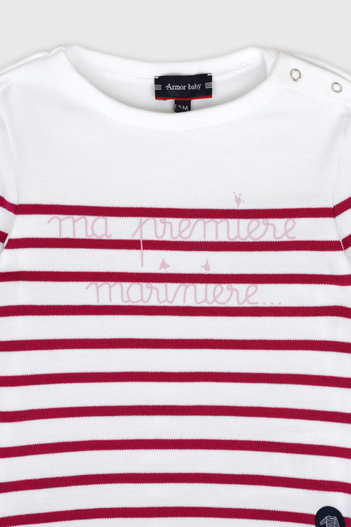 Baby Breton striped shirt My first Breton shirt - thick cotton - Armor-lux - 2