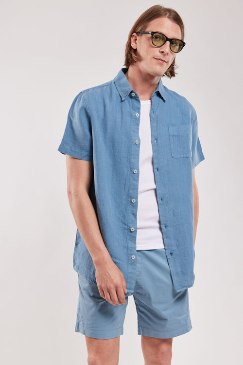 Short-sleeved shirt - linen - Armor-lux - 2