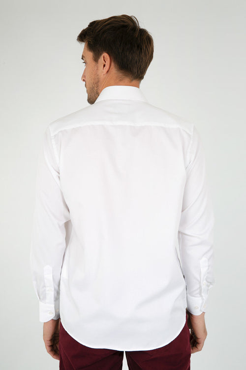 Chemise unie coupe droite - coton - Armor-lux - 3