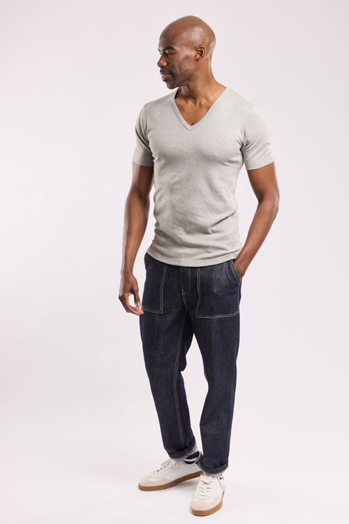 T-shirt col V - coton - Armor-lux - 4