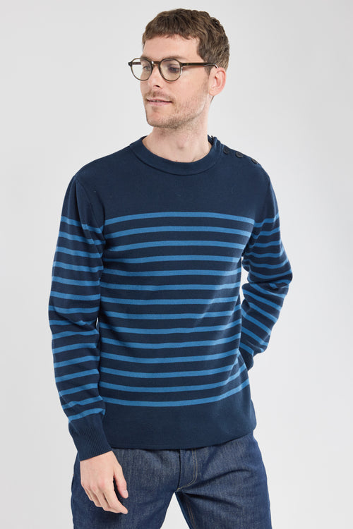 Pull marin rayé - coton - Armor-lux - 1