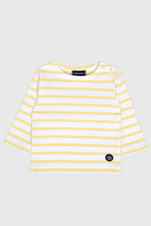 Baby Breton striped shirt - thick cotton - Armor-lux - 1