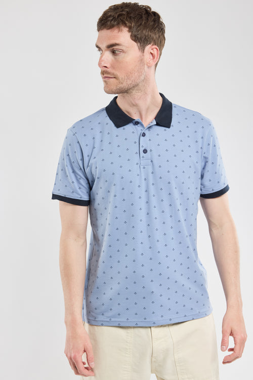 Polo motifs ancres - coton piqué - Armor-lux - 1