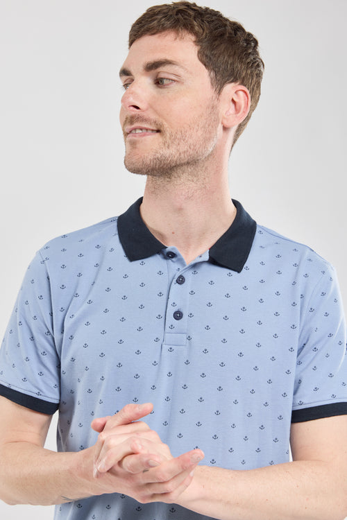 Polo motifs ancres - coton piqué - Armor-lux - 2