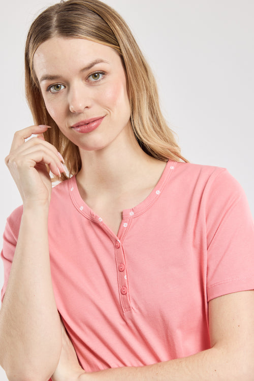 Pyjama corsaire motifs pommes - flamingo- coton léger - Armor-lux - 2