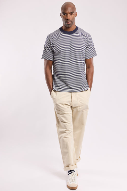 T-shirt rayé - coton issu de l