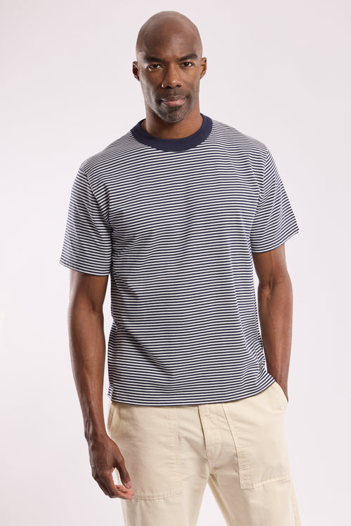 T-shirt rayé - coton issu de l