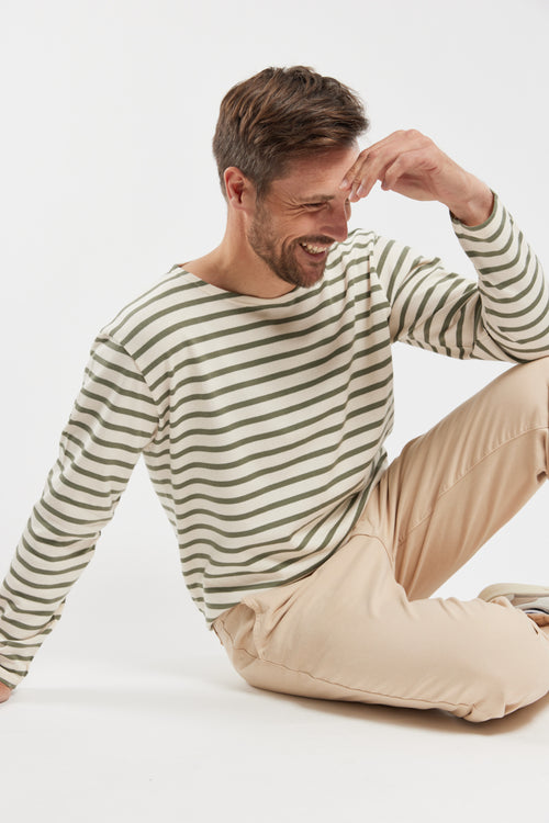 Heritage Breton striped shirt - rustic cotton - Armor-lux - 2